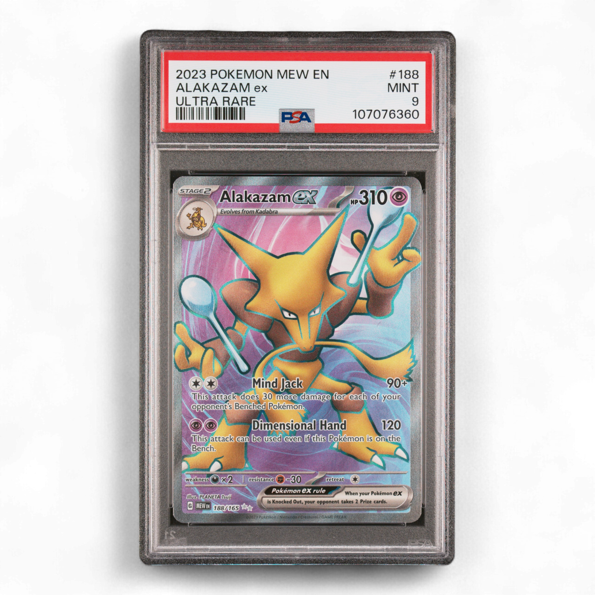 Alakazam EX - 188/165 - Full Art FA - Pokémon Scarlet & Violet 151 Sv3 5 English 1361586628 Alakazam EX - 188/165 - Full Art FA - Pokémon Scarlet & Violet 151 Sv3 5 English 1361586628
