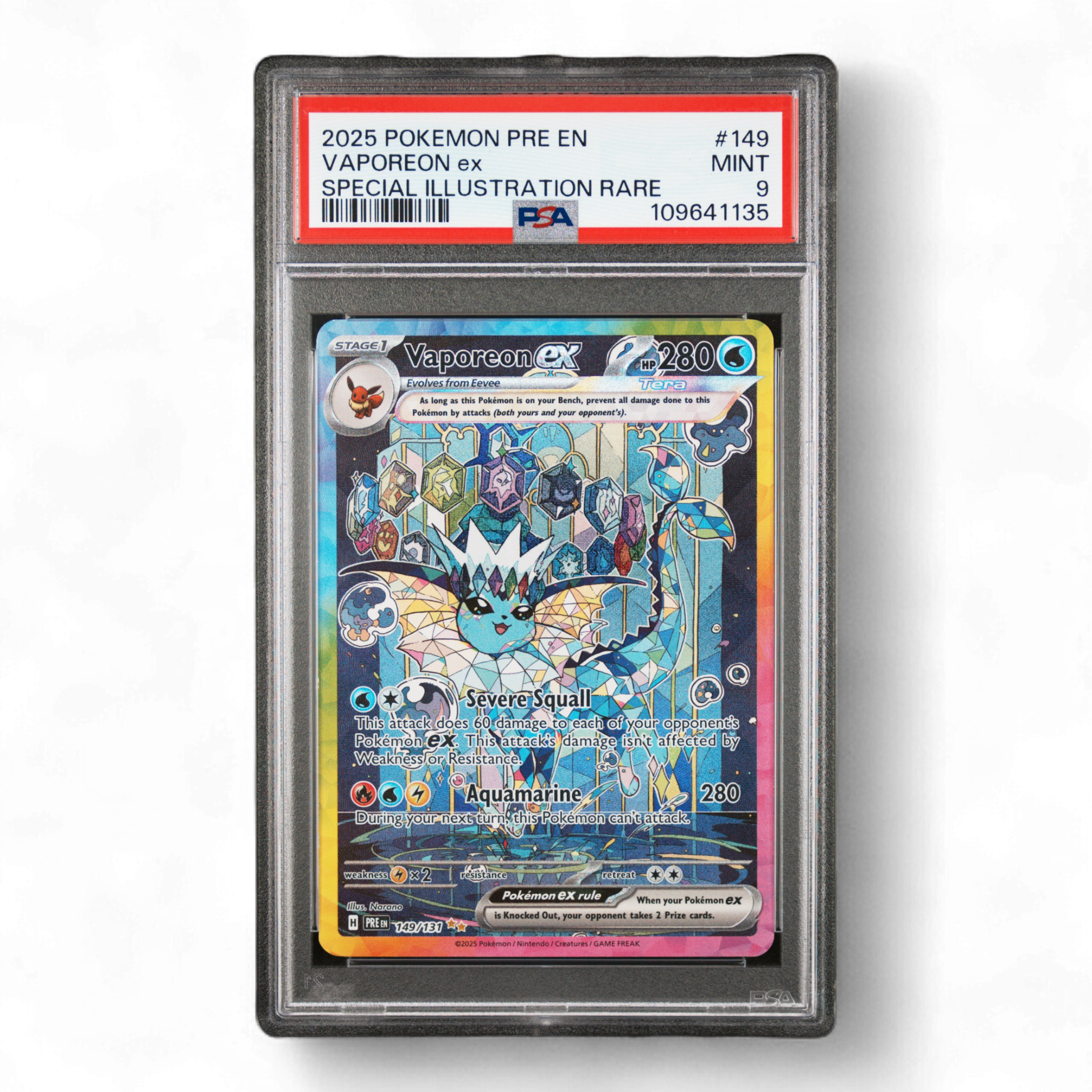 Vaporeon ex - Special Illustration Rare 149/131 - PSA 9