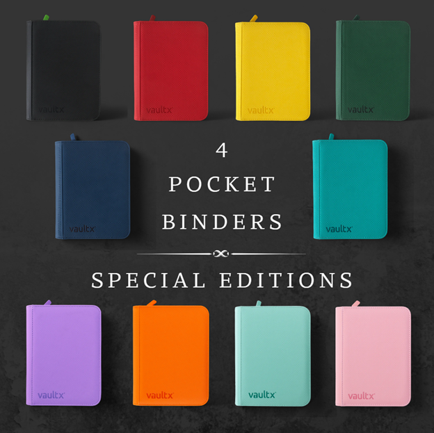 Vault X Exo-Tec Zip Binder 4-Pocket Trading Card Binder Vault X Exo-Tec Zip Binder 4-Pocket Trading Card Binder
