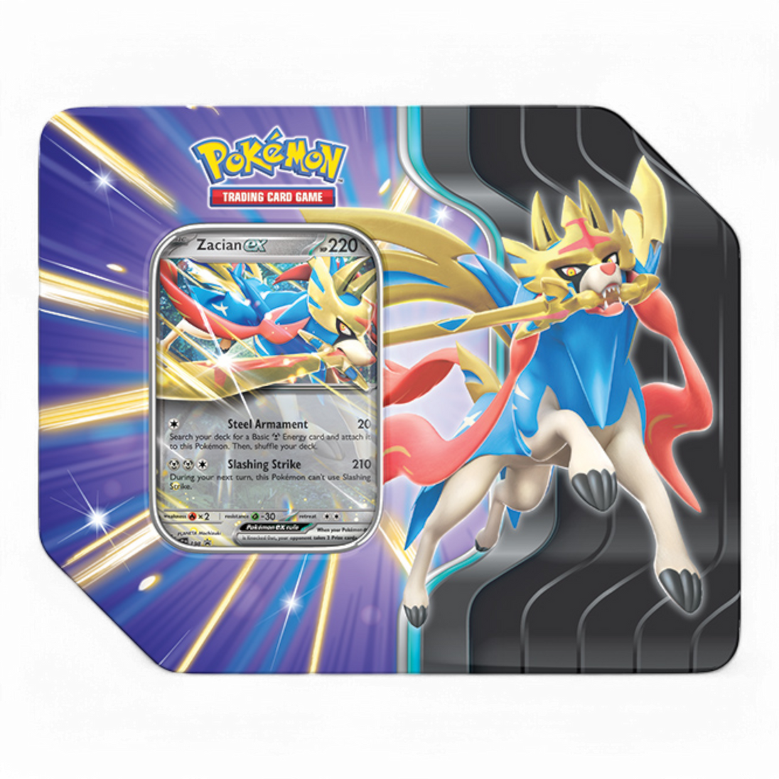 Pokemon Slashing Legends Tin (Zacian ex or Koraidon ex) Pokemon Slashing Legends Tin (Zacian ex or Koraidon ex)