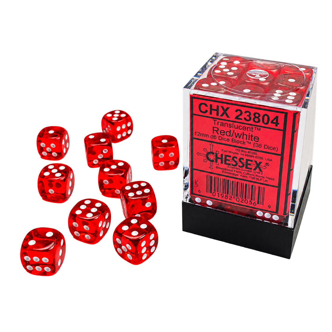 CHX23804 Translucent: Red/White