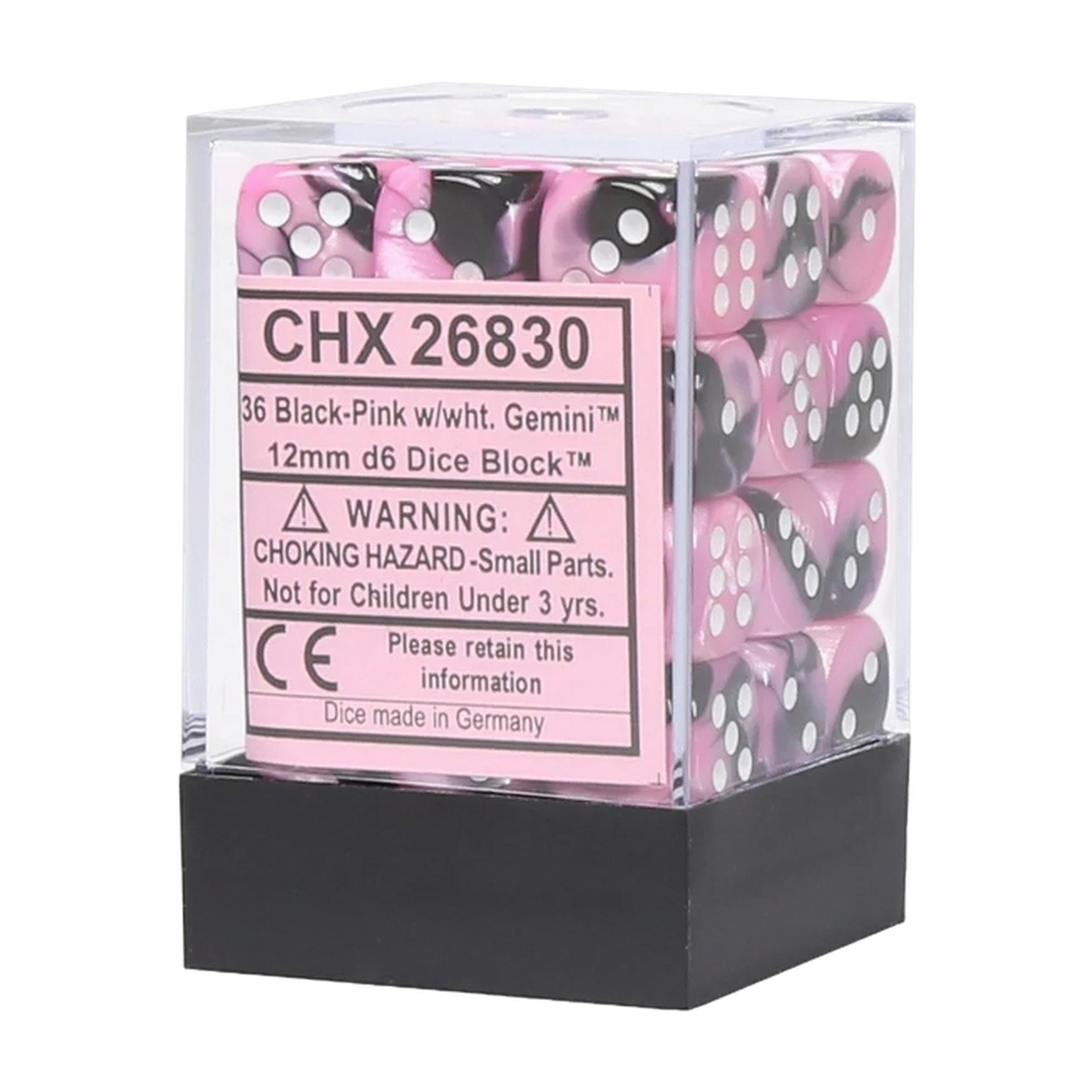CHX26830 Gemini: Black-Pink/White
