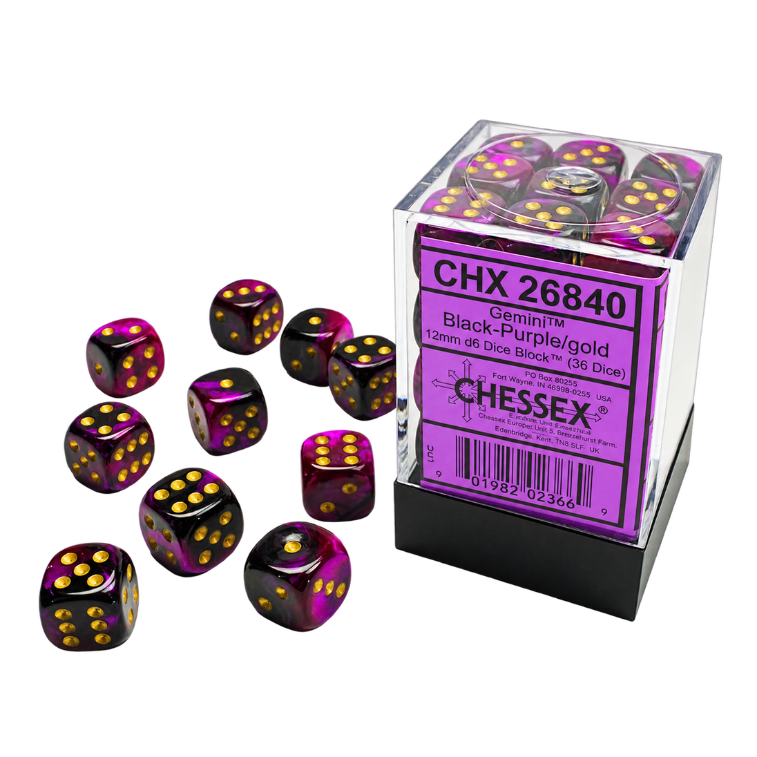 CHX26840 Gemini: Black-Purple/Gold