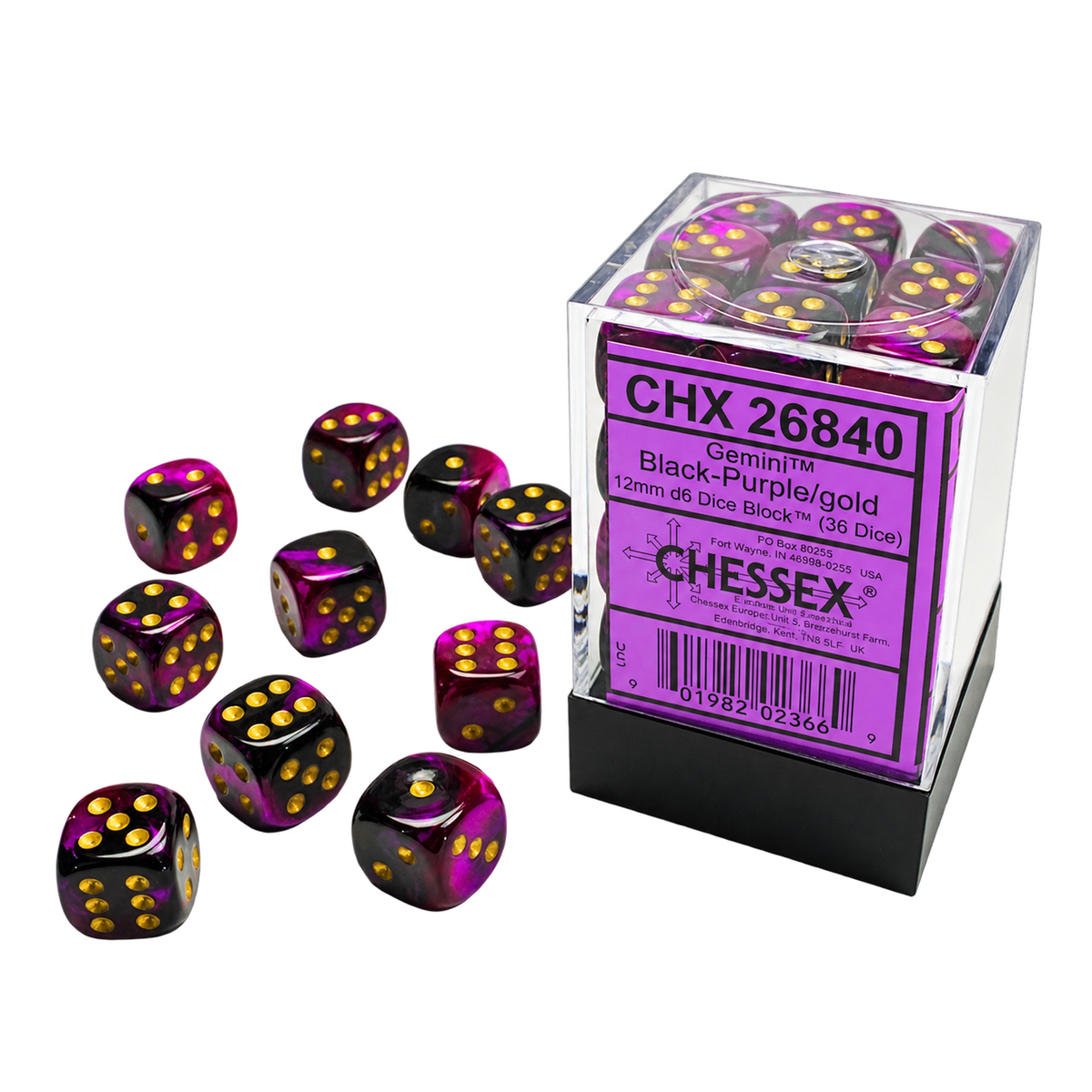 CHX26840 Gemini: Black-Purple/Gold