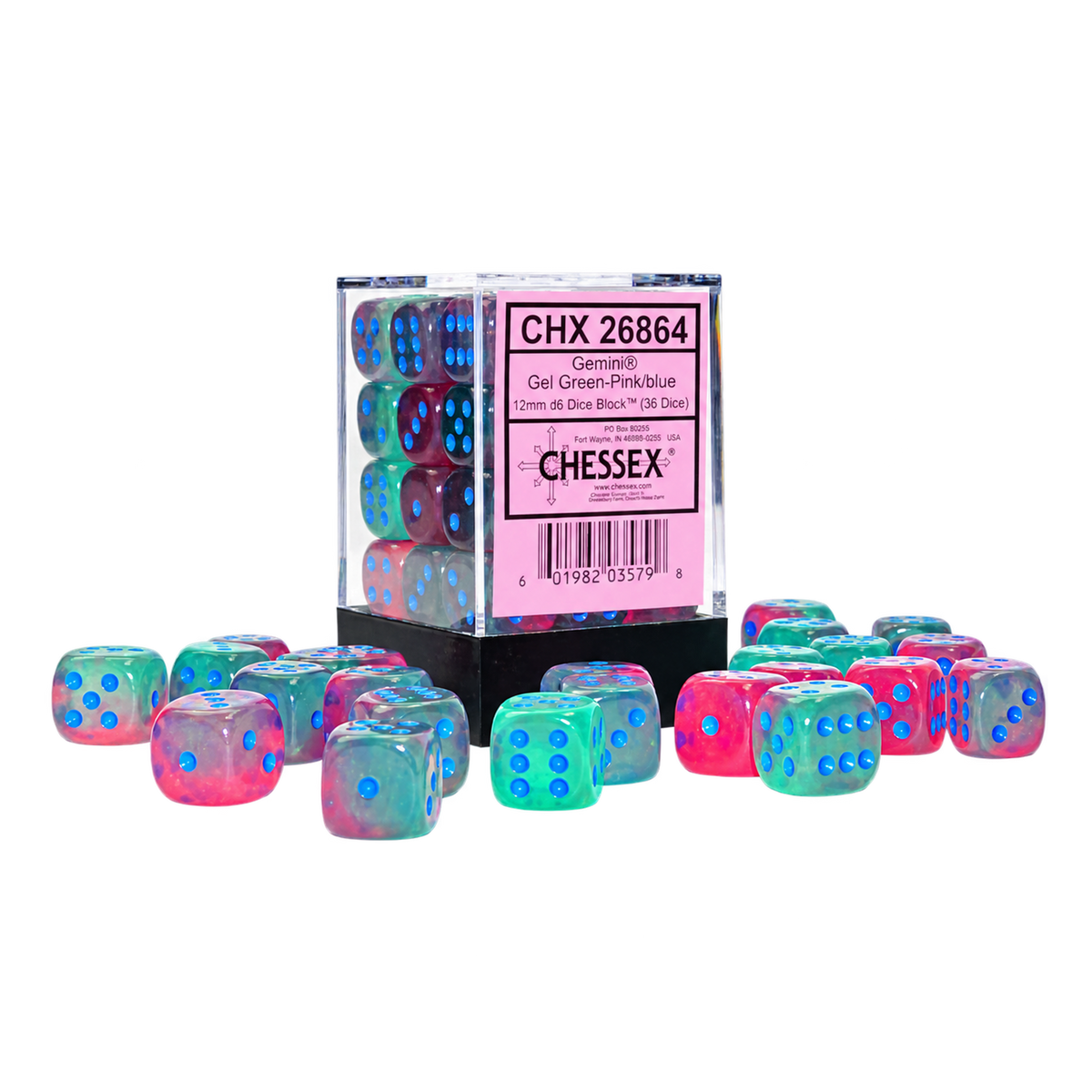 CHX26864 Gemini: Gel Green-Pink/Blue