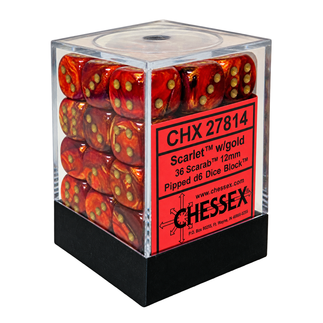 CHX27814 Scarab: Scarlet/Gold