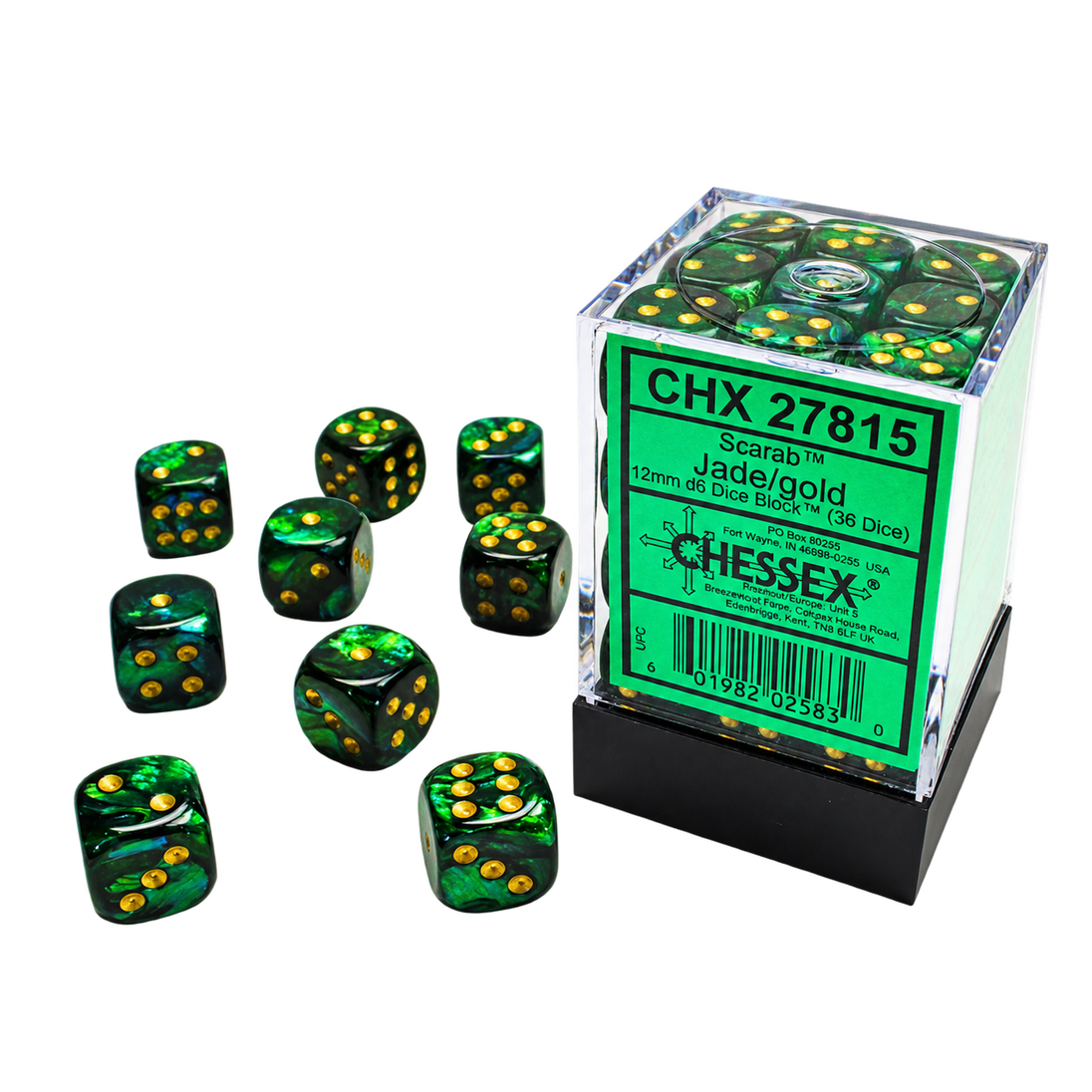 CHX27815 Scarab: Jade/Gold