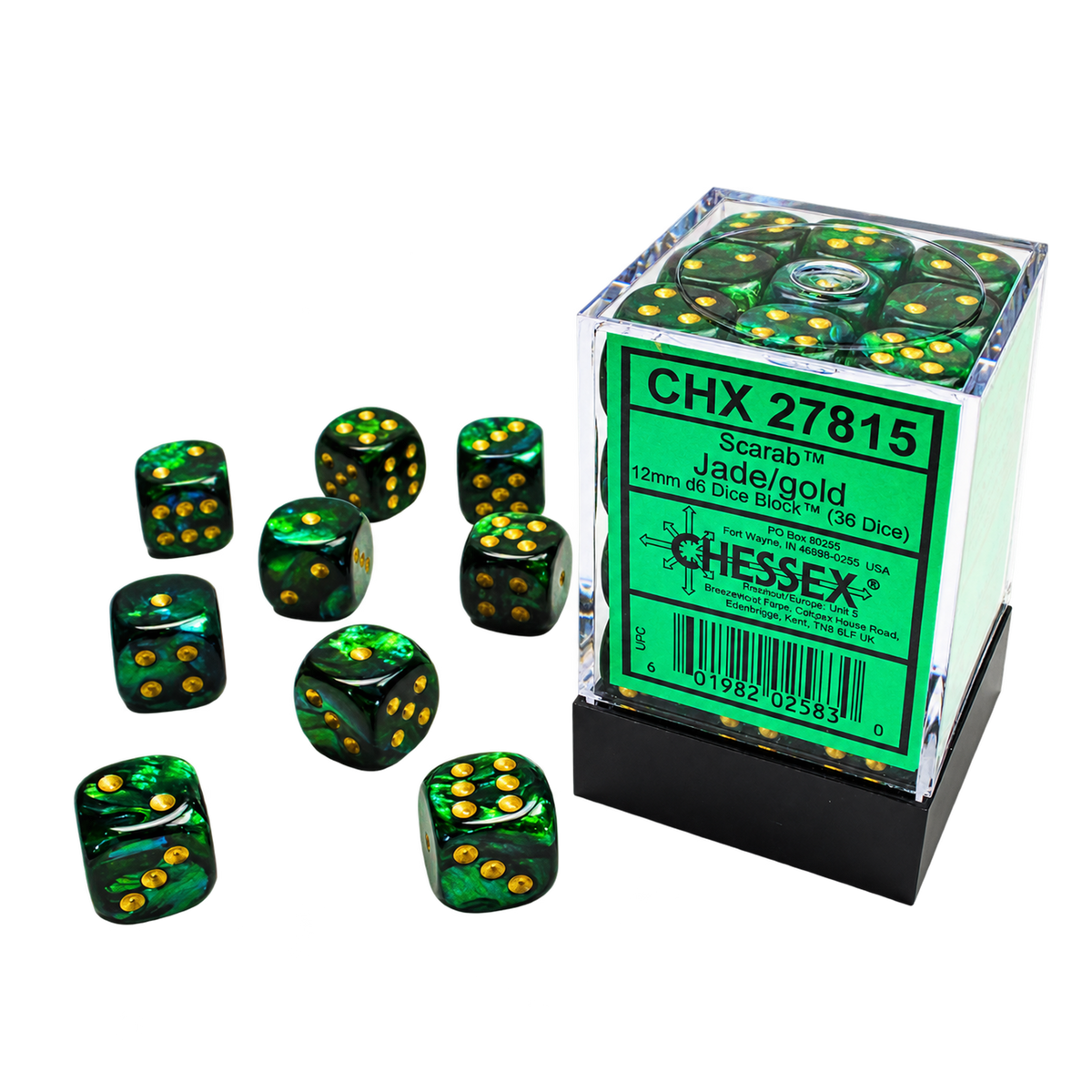 CHX27815 Scarab: Jade/Gold