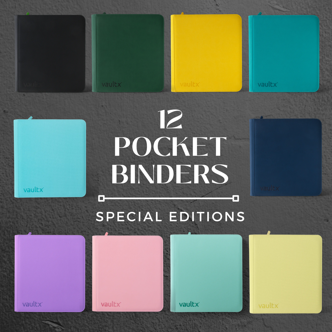 card binder 12 pocket Vault X Exo-Tec Zip Binder – 12-Pocket Trading Card Binder