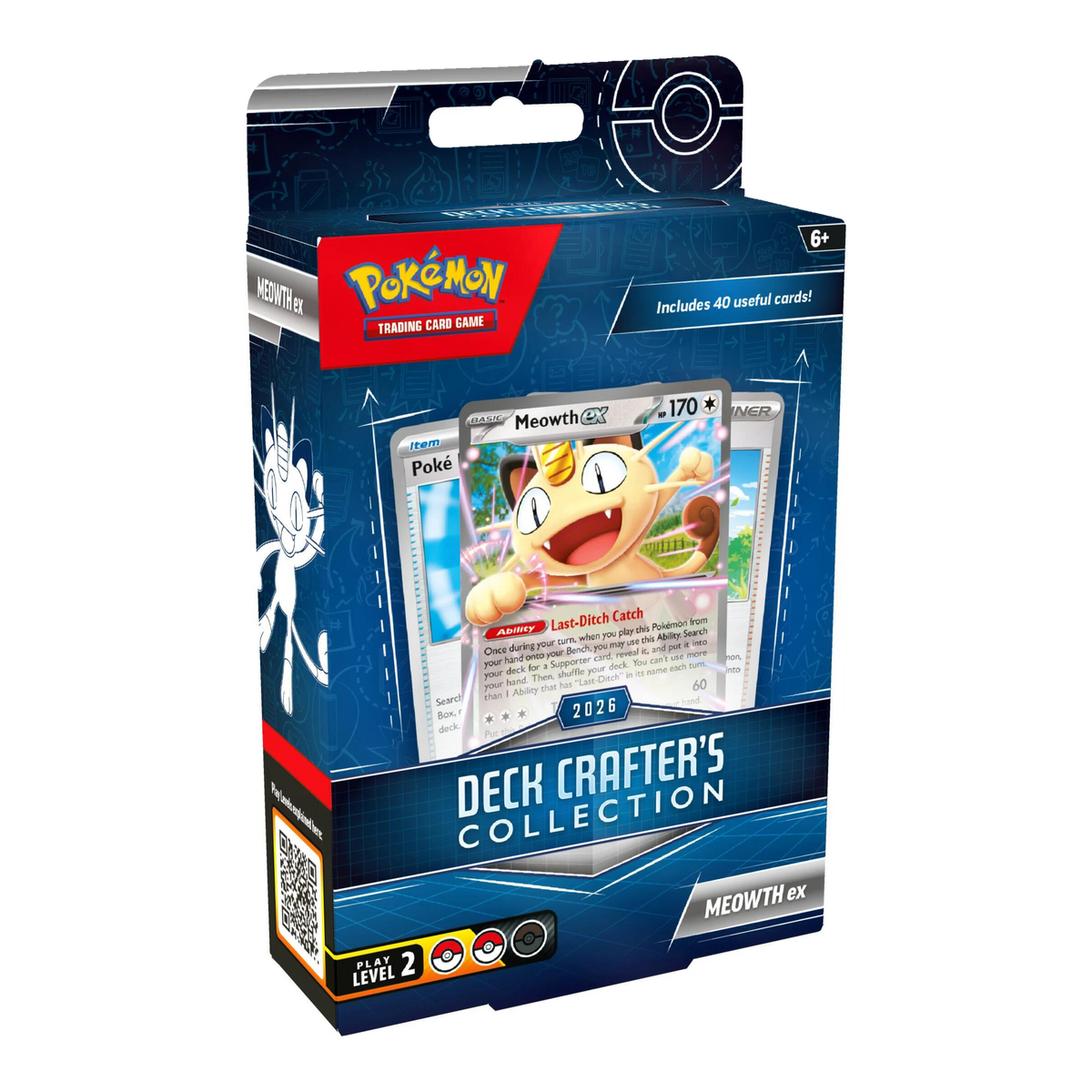 Pokémon Deck Crafter's Collection 2026 featuring Meowth ex - English retail box