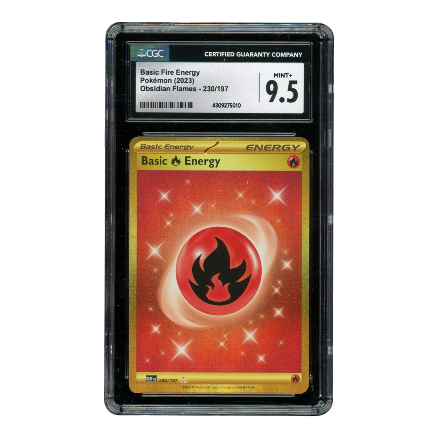 Pokemon Basic Fire Energy - CGC 9.5 (4309275010)