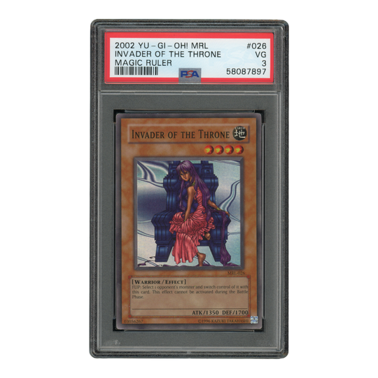 YuGiOh Invader of the Throne - PSA 3