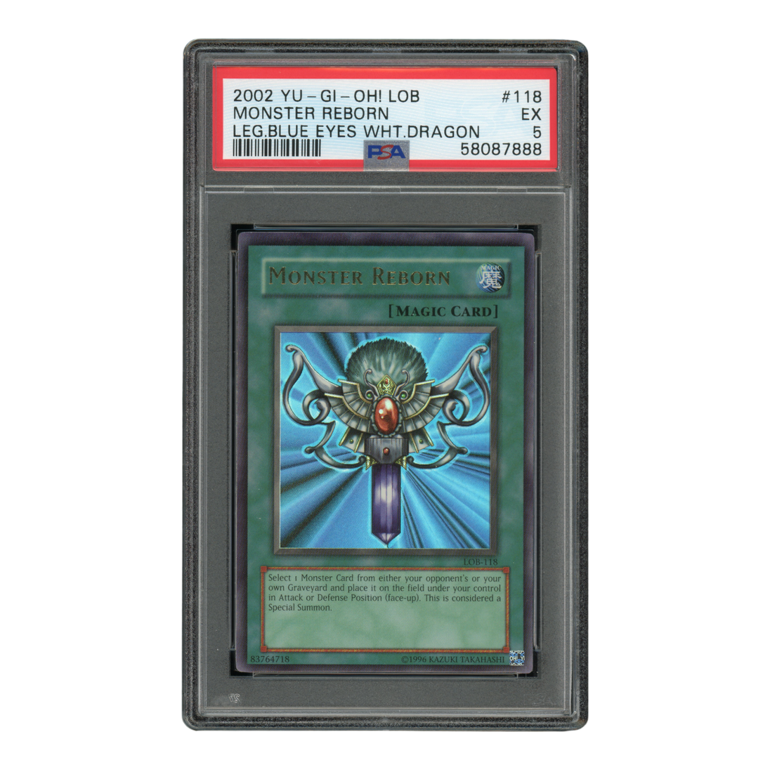 YuGiOh Monster Reborn - PSA 5