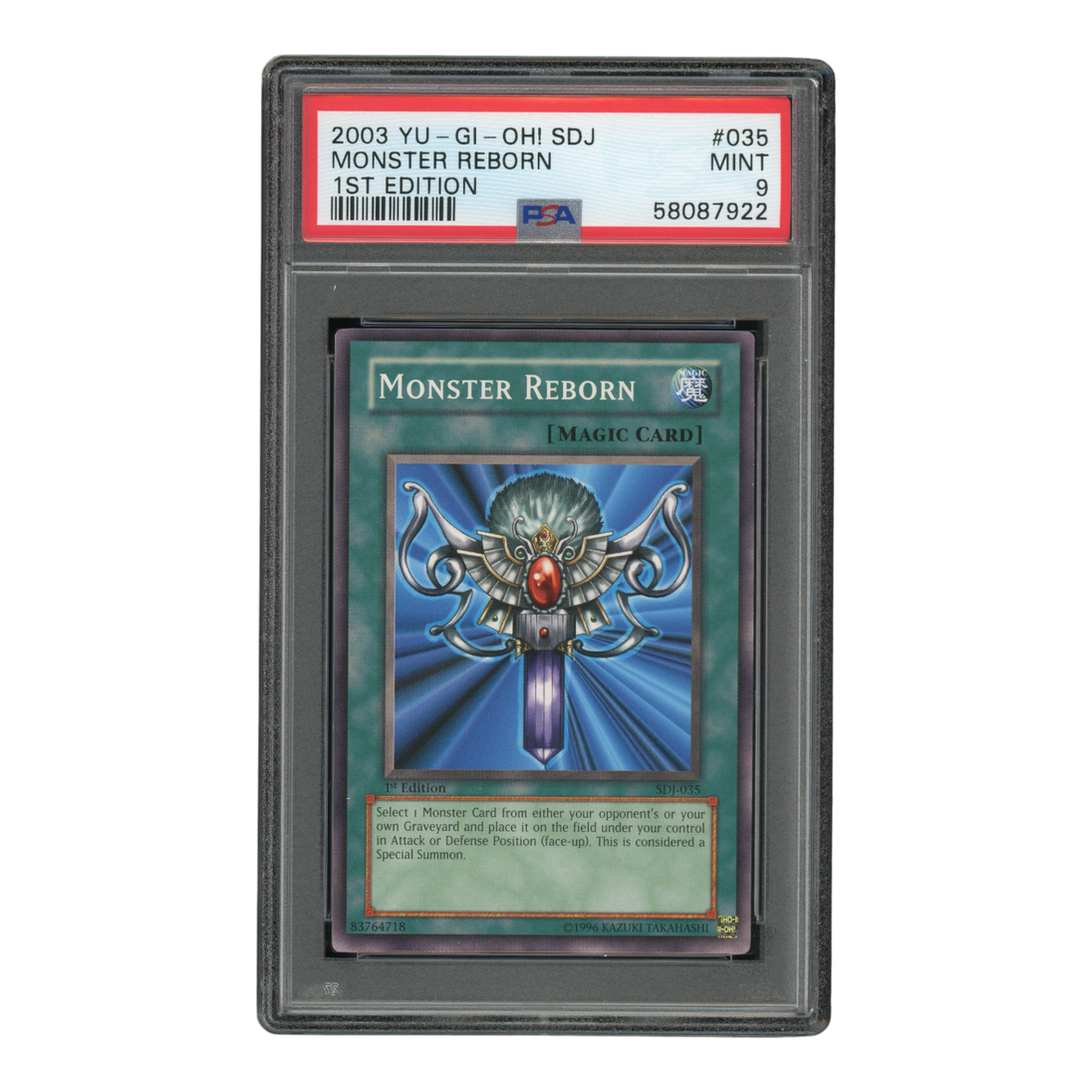 YuGiOh Monster Reborn - PSA 9