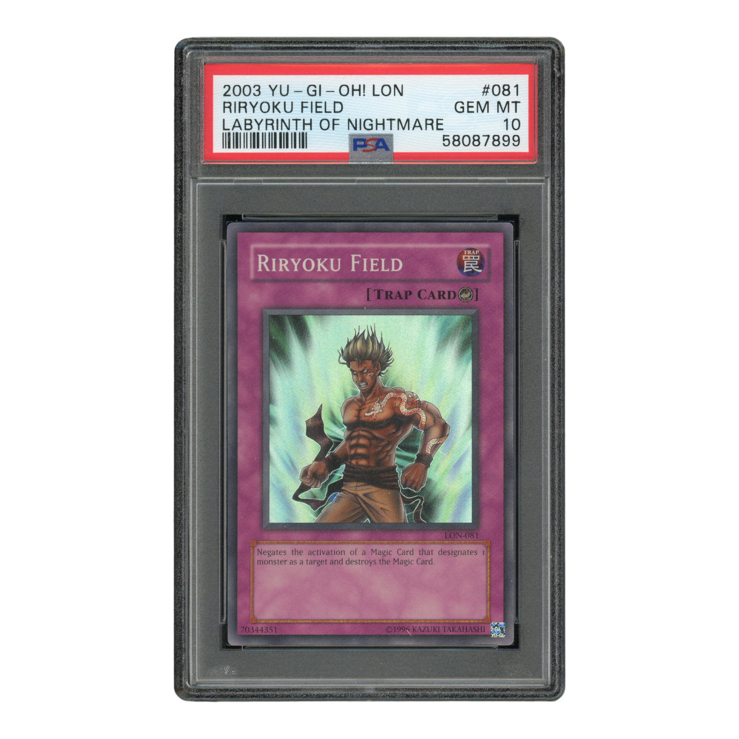 YuGiOh Riryoku Field - PSA 10