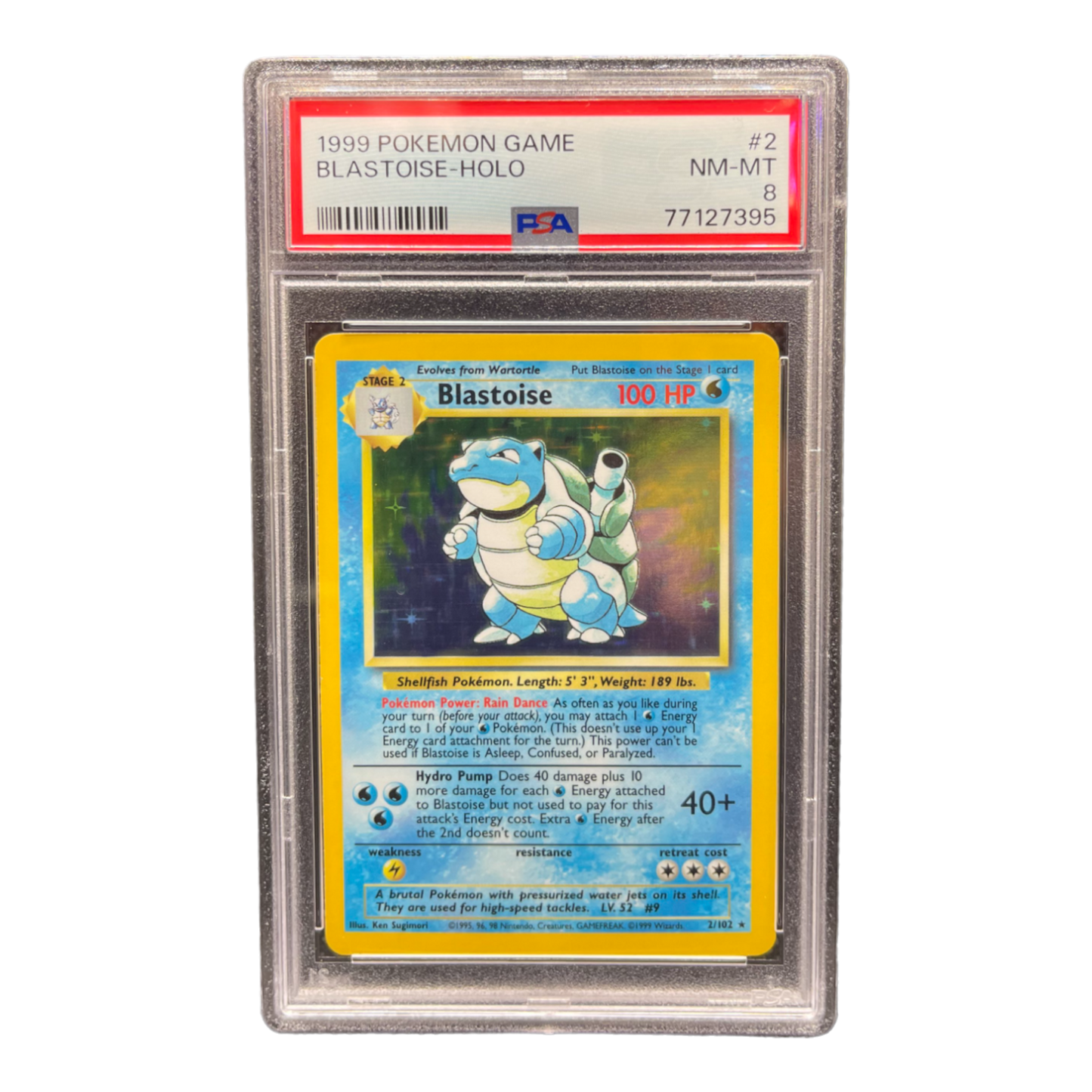 Blastoise 1999 Base Set PSA 8 Trade Shop